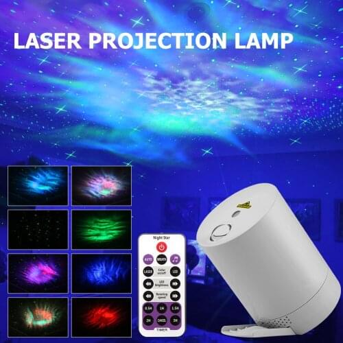 Night Light Star Projector Lamp Bluetooth Remote Control Projector Night Lamp with Voice Starry Sky Projector for Kid bedroom