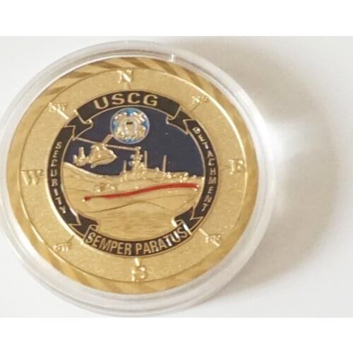 New Commemorative Coin United States Army Coast Guard Collection Souvenir gold coins