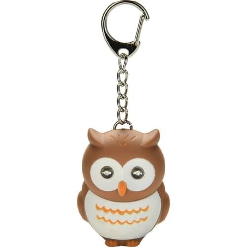 New Children Toy Gift for Lovers Gifts Cute LED Keychains Owls Keychain Creative Glowing Pendant Keychais