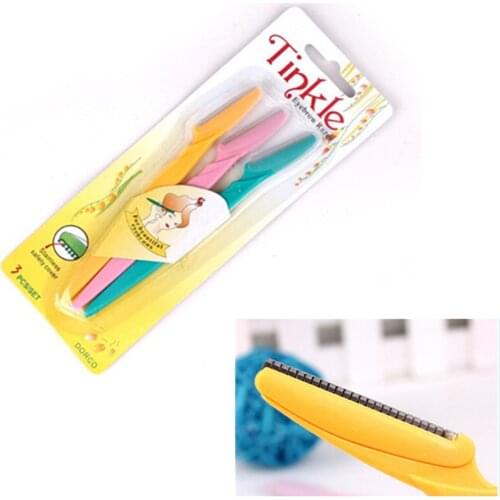 Face Facial Eyebrow Scissors Razor Trimmer Shaper Shaver Blade Knife Hair Remover Make UpTool Beauty Tools Tagliare Sopracciglio