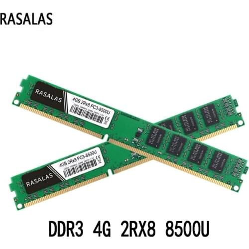 Rasalas Memory Ram DDR3 4G Desktop 8500MHz 10600MHz 12800MHz DIMM 240PIN for PC Oперативная Nамять Memoria RAM