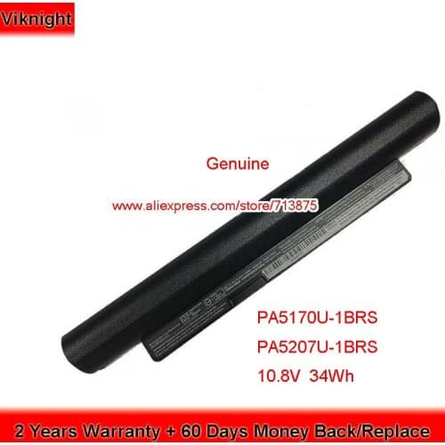 Genuine 10.8V 34Wh PA5170U-1BRS PA5207U-1BRS Battery for Toshiba Satellite NB10 NB10A NB10t N514 NB10tA NB15 NB15A NB 10T-A-101