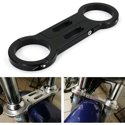 Motorcycle Front Fork Brace CNC Bracket Aftermarket Fit For Harley 39mm Narrow Glide Sportster XL Super Glide Dyna FXD and FXR