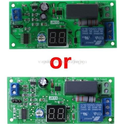 AC220V Delay Timer Switch Turn Off Board 0 Seconds-99 Minutes Delay Relay Module A04 19 Dropship