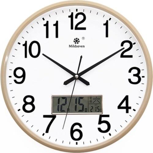 Simple Wall Clock Vintage Quartz Silent Kitchen Quiet Minimalist Wall Clock Modern Round Wall Stickers Home Decor Living Room