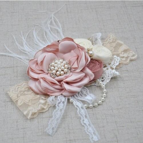 Drop ship hot selling childrens hair accessories exquisite flower hairring baby headwear wholesale imitation Flower Hair Band
