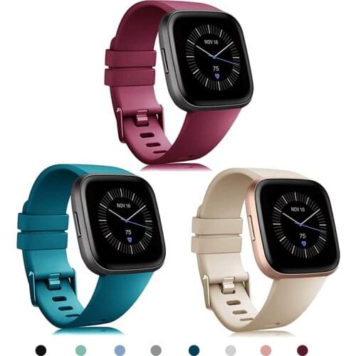 Watch Strap For Fitbit Versa 2 Original Replacement Band Silicone Waterproof Belt Watchband Wrist Accessories Bracelet On Versa2