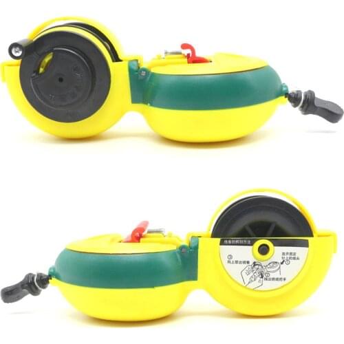 8m Hand crank Measuring Ink Fountain Mini Woodworking Carpenter Tool Marker Construction Chalk Line Sealing Manual Industrial