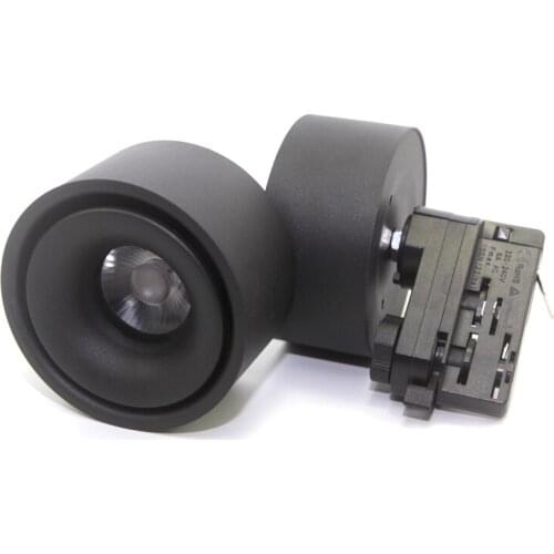 SNYKA 4 Wires 3 Phase Adjustable Rotatable LED Track Lights 10W 15W 20W COB LED Spot Light Rail Lamps Indoor Lighting AC85-265V