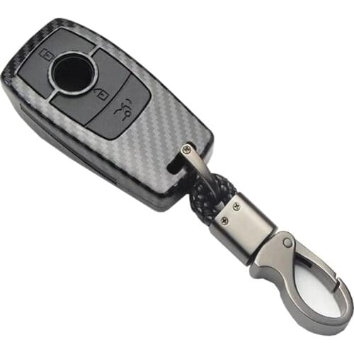 Carbon silicone Car Key Case cover For Mercedes-Benz W177 W205 W213 W222 A205 A217 A238 S205 S213 C205 C217 C238 C257 key bag