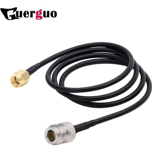 1PC SMA Male to N Type Female Jack RF Adapter RG58 Coaxial Cable Pigtail RG-58 Extension Cord Jumper 15CM 50CM 1M 2M 5M