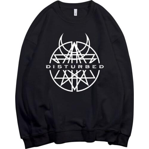 4 designs Disturbed Pollover Sweatshirt Rock black hoodie punk sudadera streetwear fleece Outerwear heavy metal horrible Freddy
