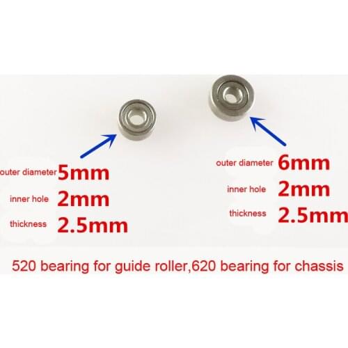 520/620 Bearing Ball Bearing Center Gear MA Chassis Gearwheel Shaft Axle Shock Absorber Spring for RC Mini 4WD Car DIY Parts