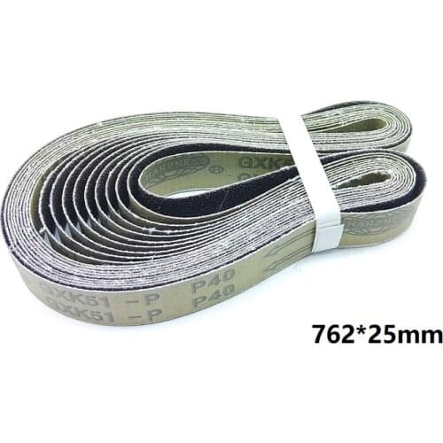 New 10pcs 762*25mm Abrasive Sanding Belt on Metal belt grinder GXK51 for Weld Surface Conditioning