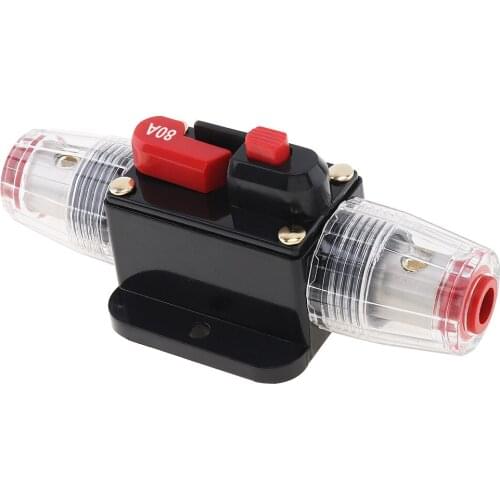 80 100 150A Car Audio Circuit Breaker Manual Reset Switch Fuse Holder for Car Vehicle Automobiles