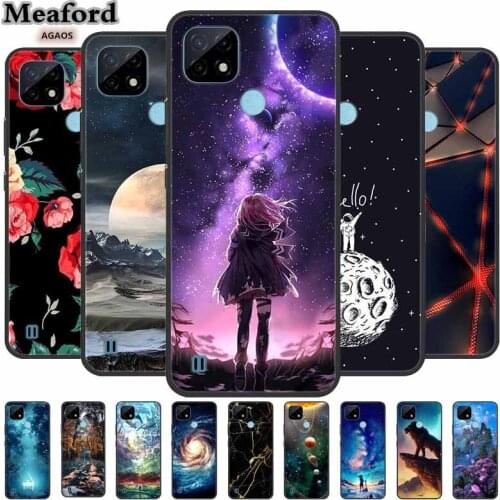 For OPPO Realme C21 2021 Case Soft TPU Silicone Phone Case For Realme C21 C 21 6.5" Protetive Funda For OPPO Realme C20 Bumper