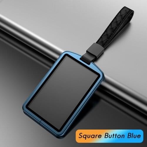 Aluminum Alloy Car Key Induction Card Holder Protector Shell Cover Keychain Case for Tesla Model 3