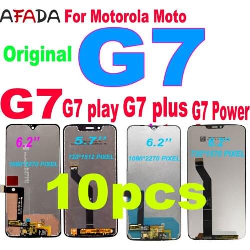 10 Pcs Original G7 XT1962 LCD For Motorola G7 Power Display XT1955 LCD G7 Plus XT1965 Touch Screen Digitizer G7 Play LCD Screen