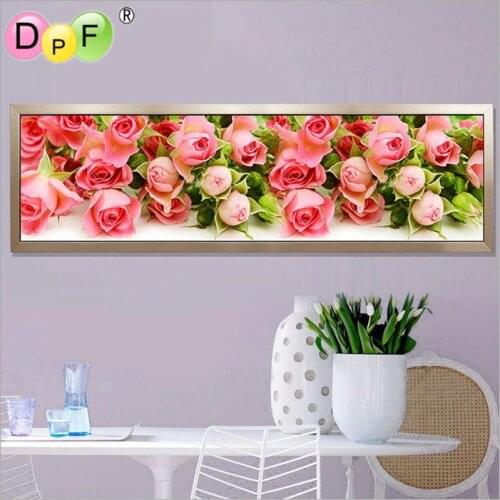 DPF 5D Full Round Diamond Painting Cross Stitch Oil cabin Crafts Diamond Embroidery Mosaic Needlework Home Decor scenery picture