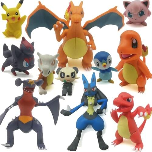Original Pokemon Anime Figurine Pikachu Action Figure Charmander Snorlax Gengar Jigglypuff Cartoon Genuine Kids Birthday Toys