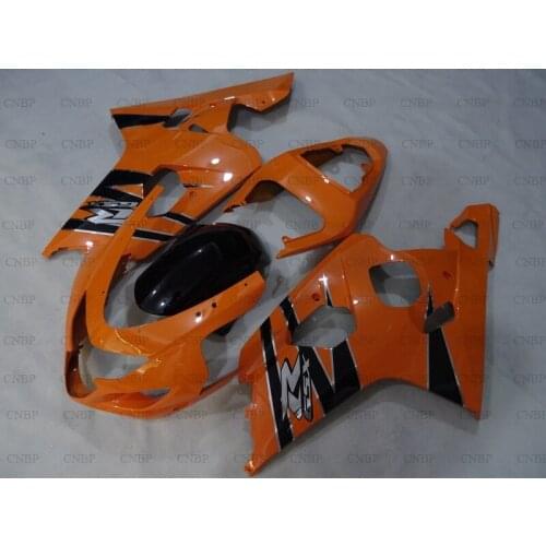 GSX-R750 2004 - 2005 K4 Plastic Fairings for Suzuki GSXR600 04 Plastic Fairings GSX R 600 2004 Orange Black Abs Fairing