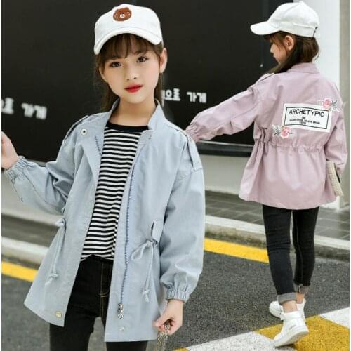 Hyweacvar Trench Coats For Girls
