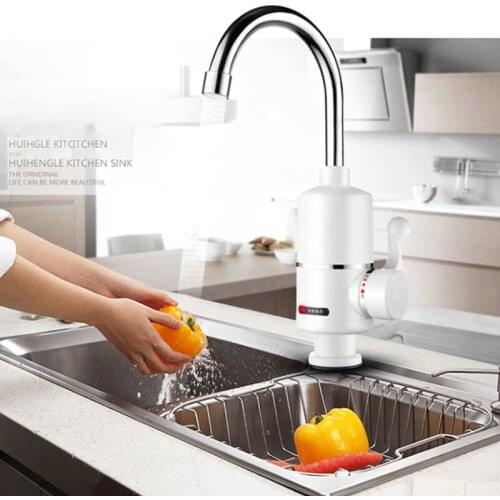 3 Seconds Quick Heat Electric Shower Water Heater Instant Hot Faucet Kitchen Electric Tap Water Heating Instantaneous Faucet