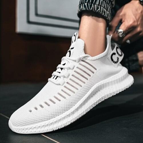 Men Running Shoes Light Comfortable Walking Sneakers Mesh Gym Trainers Flat Athletic Jogging Footwear New Cheap Man Shoes Summer
