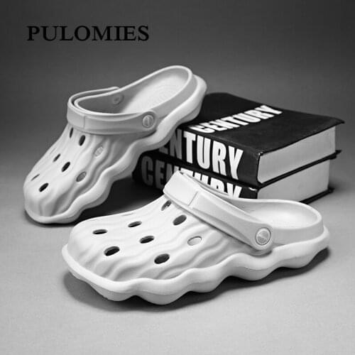 Summer Men Slippers Clogs Quick Dry Garden Casual Shoes Beach Waterproof Sandals Antiskid Slipper Women Flip Flops Size 35-45