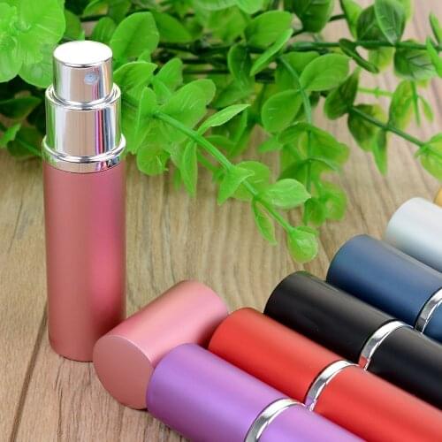Refillable Perfume Bottle 1Pcs 5ML Travel Aluminum Spray Empty Cosmetic Containers Protable New Arrive Hot Sale