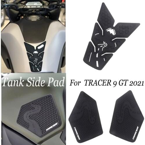 Motorcycle Non-slip Side Fuel Tank Stickers Waterproof Pad Rubber Sticker For TRACER 900 TRACER 9 GT 2021