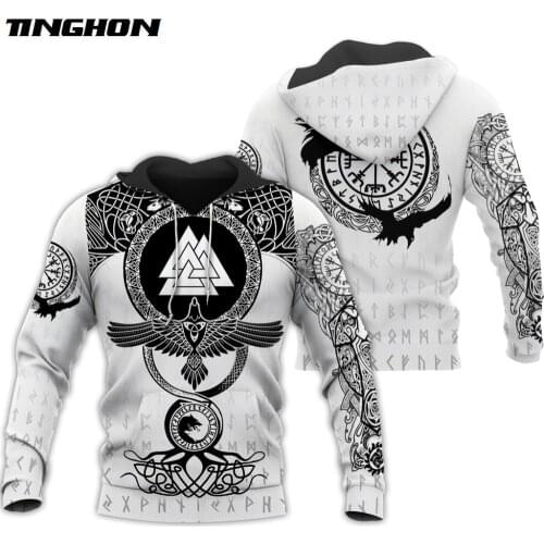 Viking Symbols Tattoo 3D Printed Men hoodies Harajuku Fashion Hooded Sweatshirt Autumn Unisex hoodie sudadera hombre