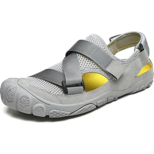 2021 Summer Mens Non-slip Gladiator Sandals High Top Outdoor Casual Shoes Boys Breathable Hiking Sandals Comfy Beach Slippers