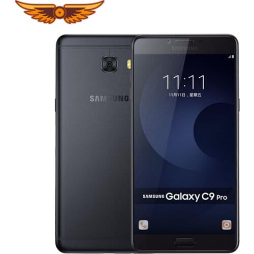 Original Samsung Galaxy C9 Pro Unlocked 6.0 Inch 6GB RAM 64GB RAM LTE 4G 16.0MP Camera Octa Core 4000mAh Android 6.0 Smartphone
