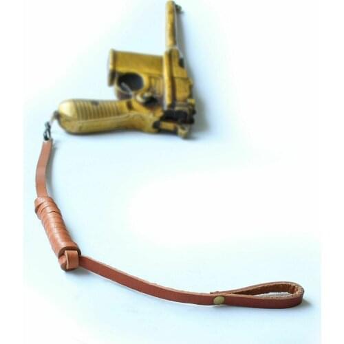 OUTDOORS MILITARY WW2 REPRO BROOMHANDLE GERMAN MAUSER C96 LEATHER STRAP