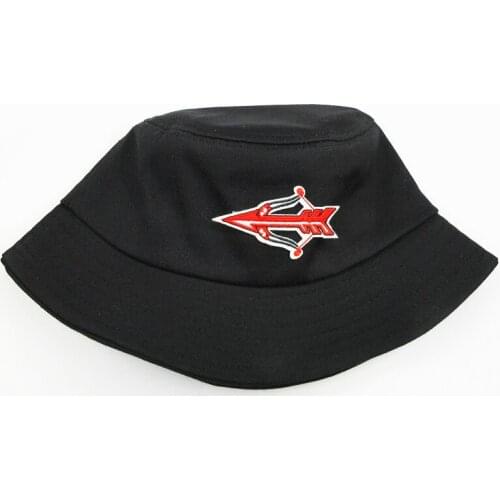 2021 Archery Pattern Embroidery Cotton Bucket Hat Fisherman Hat Outdoor Travel Hat Sun Cap Hats for Men and Women 223