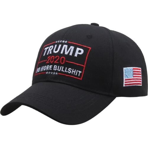 [SMOLDER]New Fashion Embroidered Trump 2020 hat No More Bullshit Unisex Baseball Caps Snapback Gorras