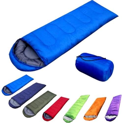 3 Season Single Outdoor Camping Hiking Envelope Sleeping Bag Waterproof Portable for Mountaineering Hunting