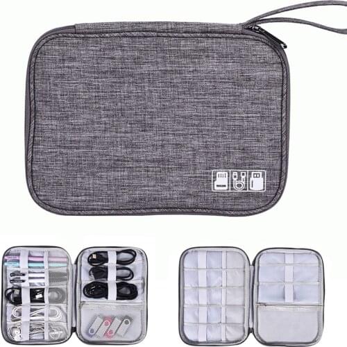 Cable Organiser Bag, Travel Electronics Accessories Bag Organiser for Cables, Flash disk, USB drive, Charger, Power Bank