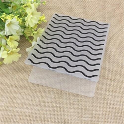 Wave Plastic Embossing Folders for DIY Scrapbooking Paper Craft/Card Making Decoration Supplies