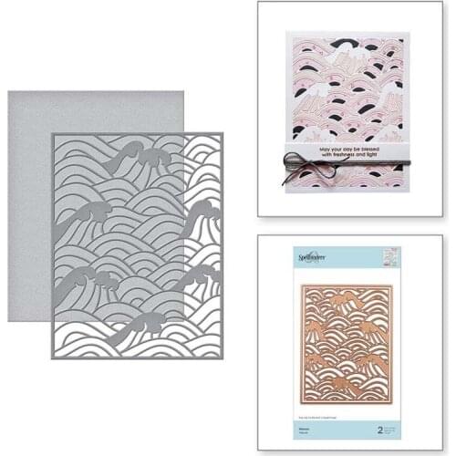 Wave Metal Cutting Dies for Scrapbooking Handmade Tools Mold Cut Stencil New 2021 DIY Card Make Mould Model Craft Decoration