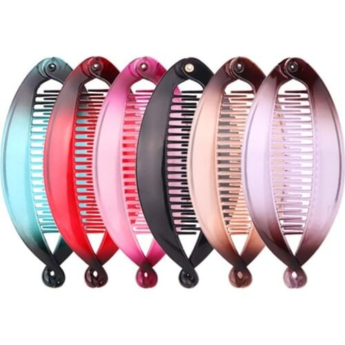 New Arrival Large Size Fish Shape Hair Clips Ponytail Holder for Women Girls Banana Clips Crabs Claws Hair Styling Accessories