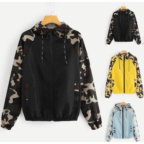 Womens Autumn Jacket Hooded Windbreaker Sports Jackets Hoodies Sporting Hoody Coat Female Runing Jackets Outdoor Gym Overcoat