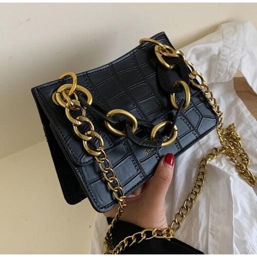 Stone Pattern Retro Crossbody Bags For Women 2020 Chain Messenger Shoulder Bag Lady Fashion Quality Handbags