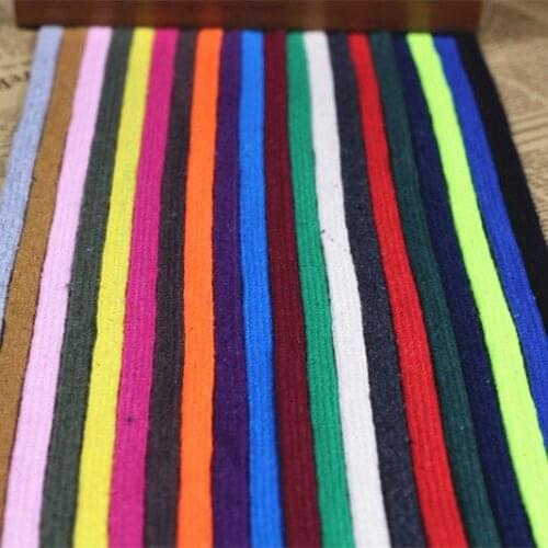 10mm Colorful Cotton Rope Tape Shoes Hat Decoration DIY Cord Craft Sewing Sash Rope 90 meter