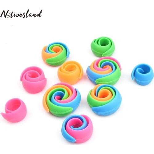 10pcs Silicone Thread Spool Bobbin Holder Clips Sewing Machine Accessories for Thread Spool Organizing Sewing Supplies