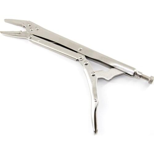 15 Inch Long Reach Locking Pliers Adjustable Thumb Screw and Quick-Release Locking Grip Extra Long Reach Vice Grip Pliers