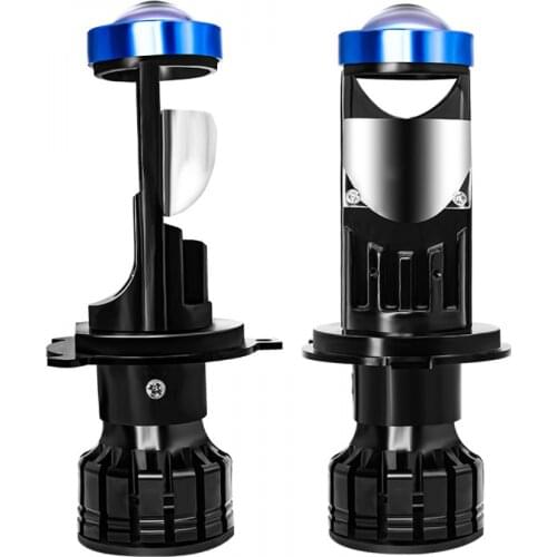2PC Car LED Headlight P5 H4 H7 Small Lens Led Vehicle Lights Fisheye Motorcycle Mini Bifocal Lens Far And Near A White Lamp