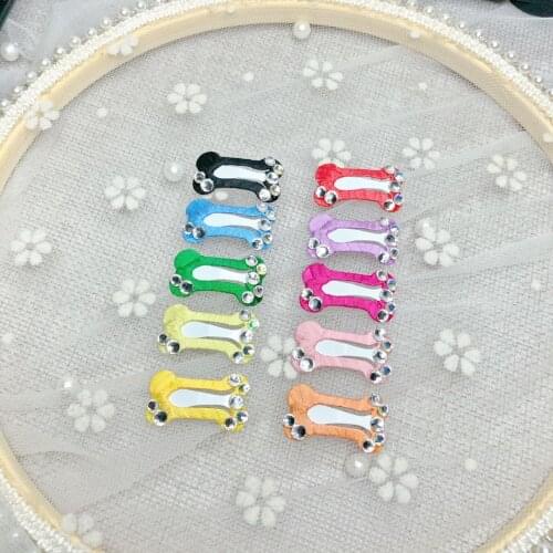 20pcs Pure Handmade Pet Hair BB 2.5 cm Bone Clip could be Yorkshire xi shi Teddy Pet Grooming Dog Accessories