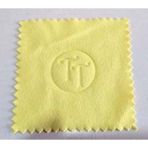 300-1000pcs custom logo 10x10cm Gravure print Jewelry Cleaning Polishing Cloth Brass Polisher for Platinum Silver Gold Cleaner